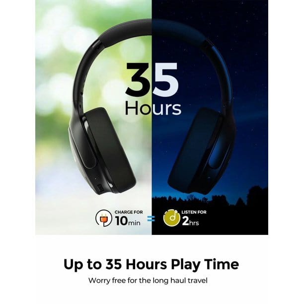 Serenity Bluetooth-Enabled Noise-Canceling Headphones Tech Accessories nordavory