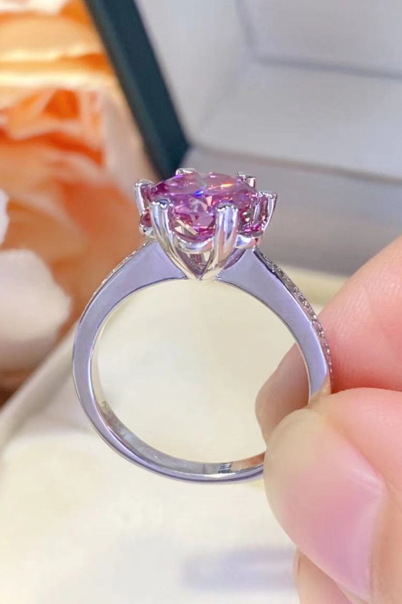 Shining For You 2 Carat Moissanite 925 Sterling Silver Ring-Nordavory