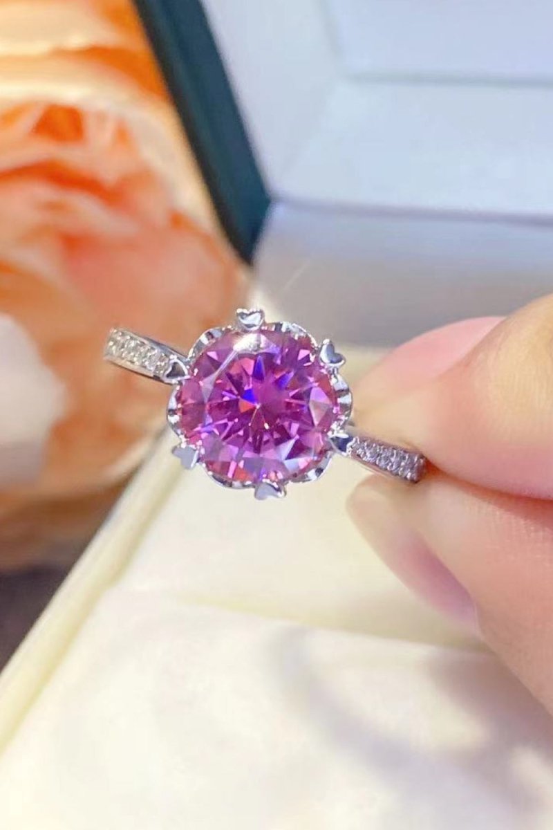 Shining For You 2 Carat Moissanite 925 Sterling Silver Ring-Nordavory