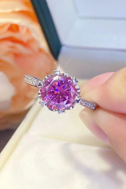 Shining For You 2 Carat Moissanite 925 Sterling Silver Ring-Nordavory