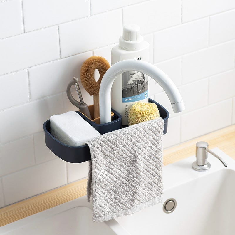 Sink Shelf Soap Sponge Drain Rack Storage Basket - Nordavory