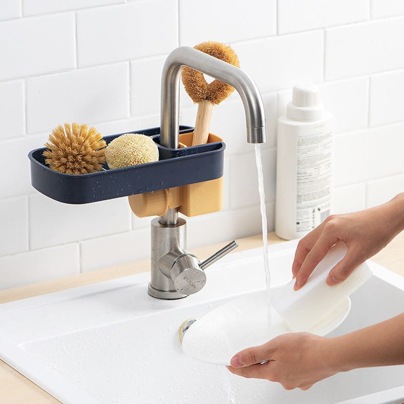 Sink Shelf Soap Sponge Drain Rack Storage Basket - Nordavory