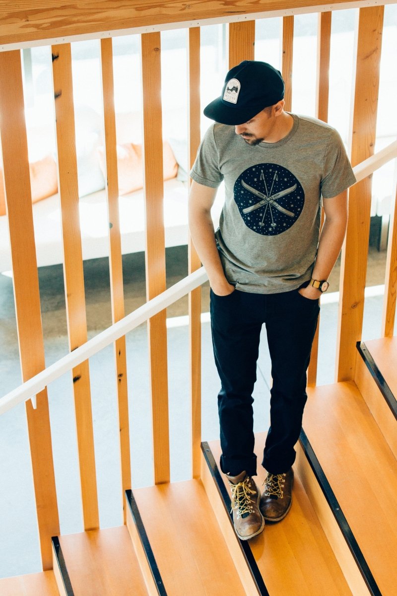 Ski Tee - Gray Triblend - Nordavory