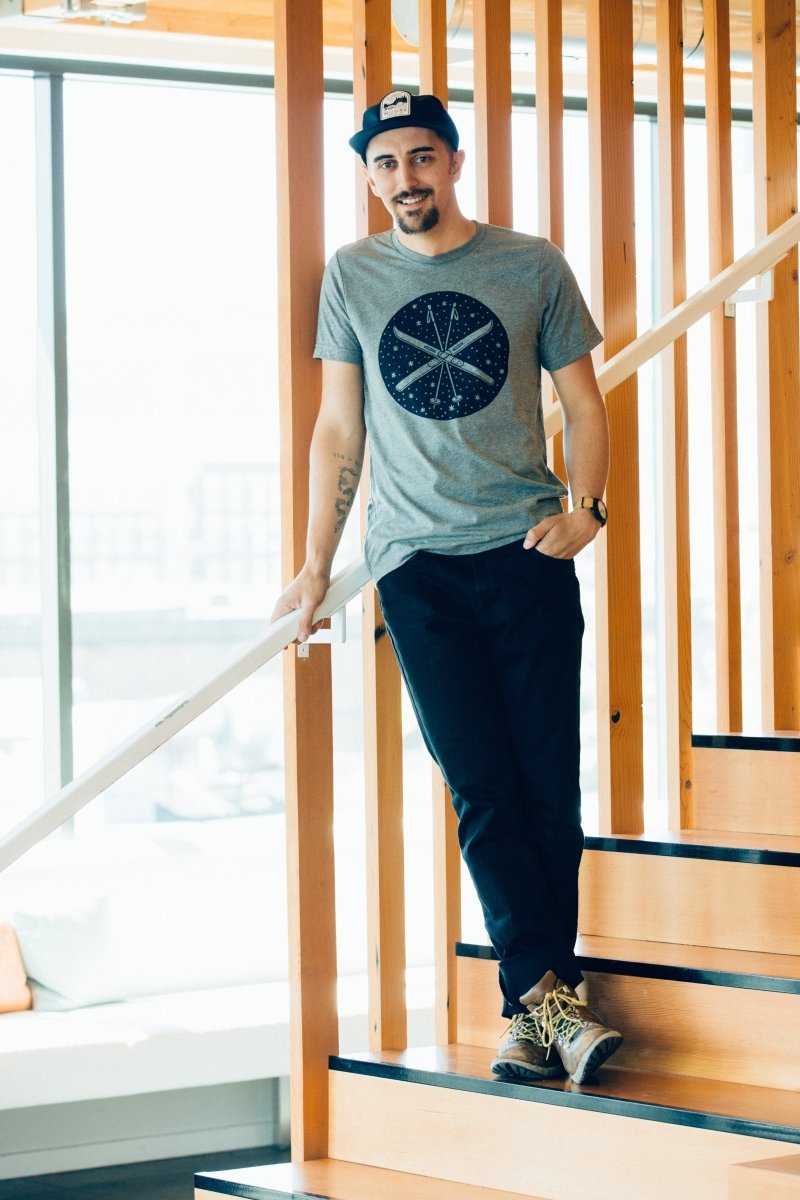 Ski Tee - Gray Triblend - Nordavory