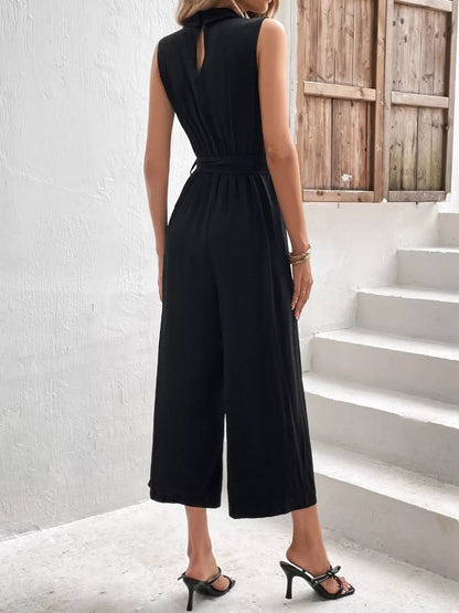 Sleeveless Wide Leg Jumpsuit-Nordavory