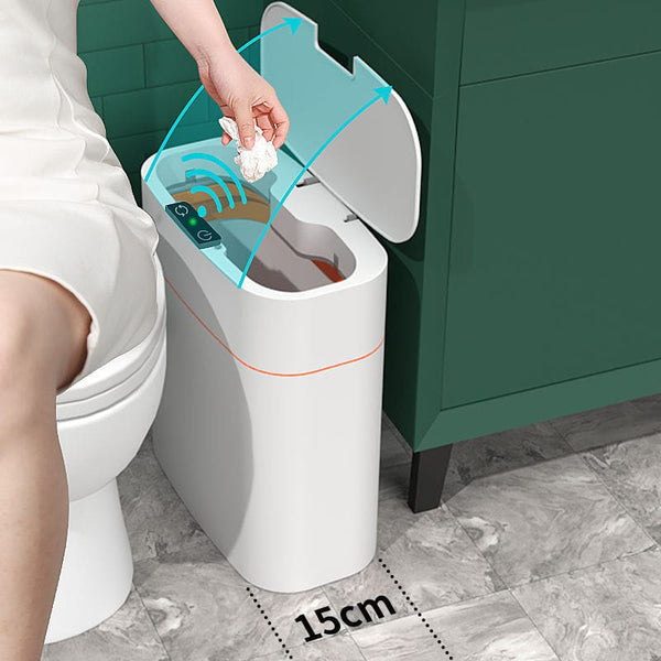 Smart Trash Can With Lid For Bedroom And Living Room Kitchen Storage Home & Garden nordavory