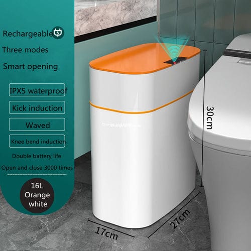 Smart Trash Can With Lid For Bedroom And Living Room Kitchen Storage Home & Garden nordavory