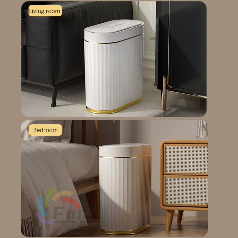 Smart Trash Can With Lid For Bedroom And Living Room Kitchen Storage Home & Garden nordavory
