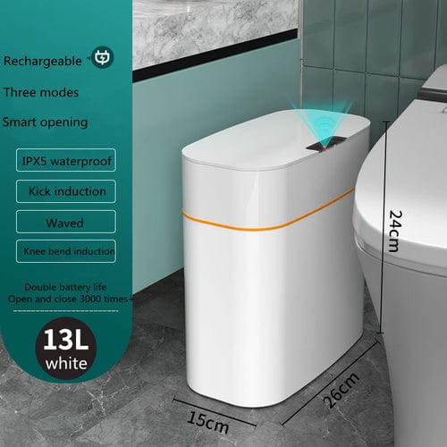 Smart Trash Can With Lid For Bedroom And Living Room Kitchen Storage Home & Garden nordavory