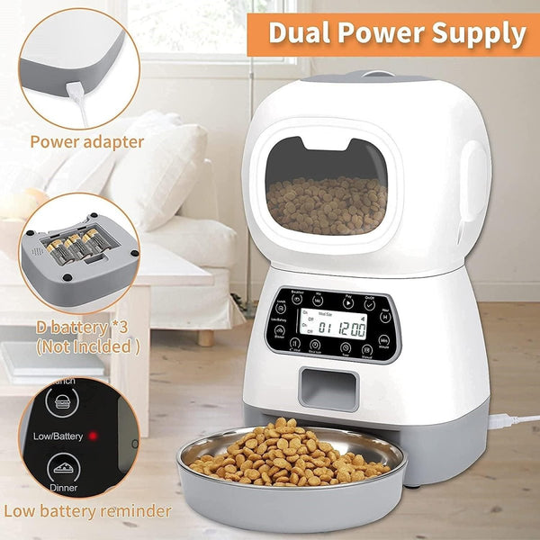 Smartpaws Remote - Controlled Pet Feeder: Automatic Food Dispenser With - Nordavory