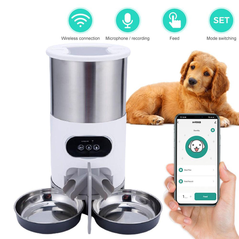 Smartpaws Remote - Controlled Pet Feeder: Automatic Food Dispenser With - Nordavory