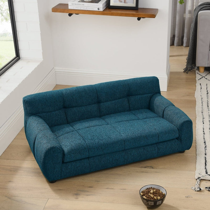 Soft and comfortable pet sofa with backrest and armrests, suitable for - Nordavory