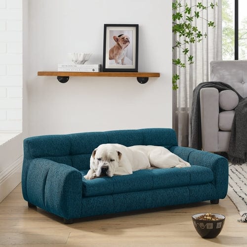 Soft and comfortable pet sofa with backrest and armrests, suitable for - Nordavory