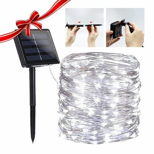 Solar Powered String Lights Indoor Outdoor Waterproof For Gardens Home Lighting nordavory