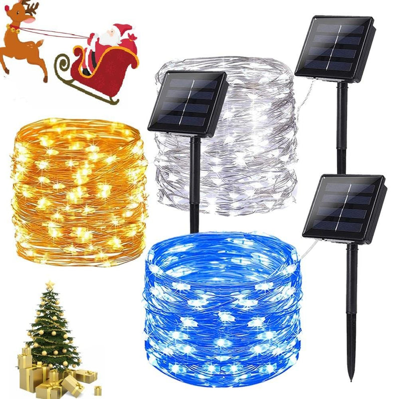 Solar Powered String Lights Indoor Outdoor Waterproof For Gardens Home - Nordavory