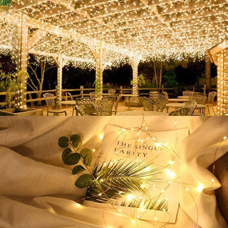 Solar Powered String Lights Indoor Outdoor Waterproof For Gardens Home - Nordavory