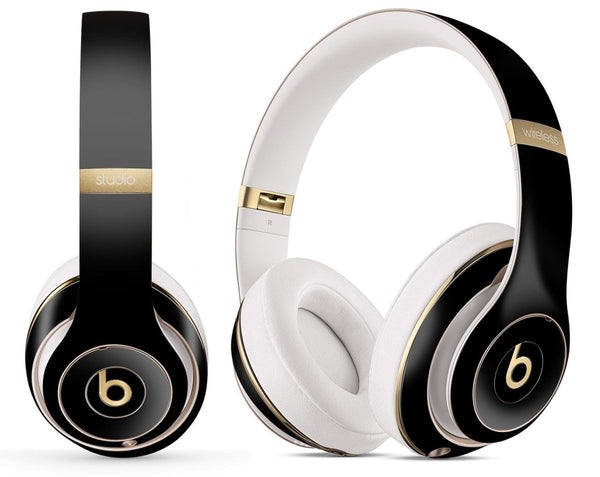 Solid State Black - Full Body Skin Decal Wrap Kit for Beats by Dre - Nordavory