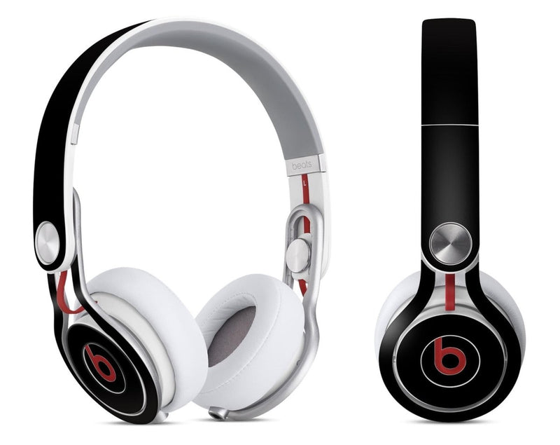 Solid State Black - Full Body Skin Decal Wrap Kit for Beats by Dre - Nordavory