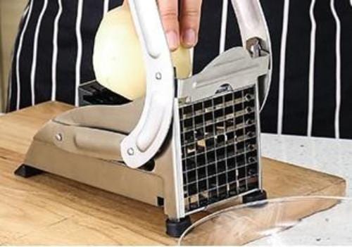 Stainless Steel French Fries and Potato Cutter with 2 Different Blades - Nordavory