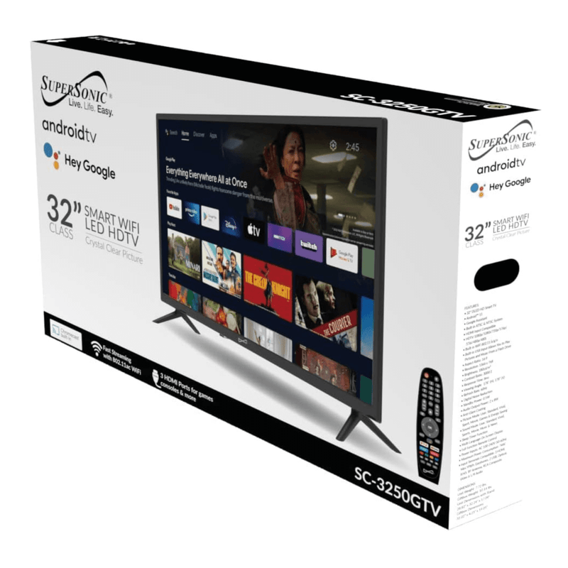 Supersonic Smart 32 - inch FHD DLED TV with Google Assistant - Nordavory