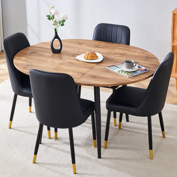 Table and chair set.Modern Extendable Wood MDF Dining Table.The table - Nordavory