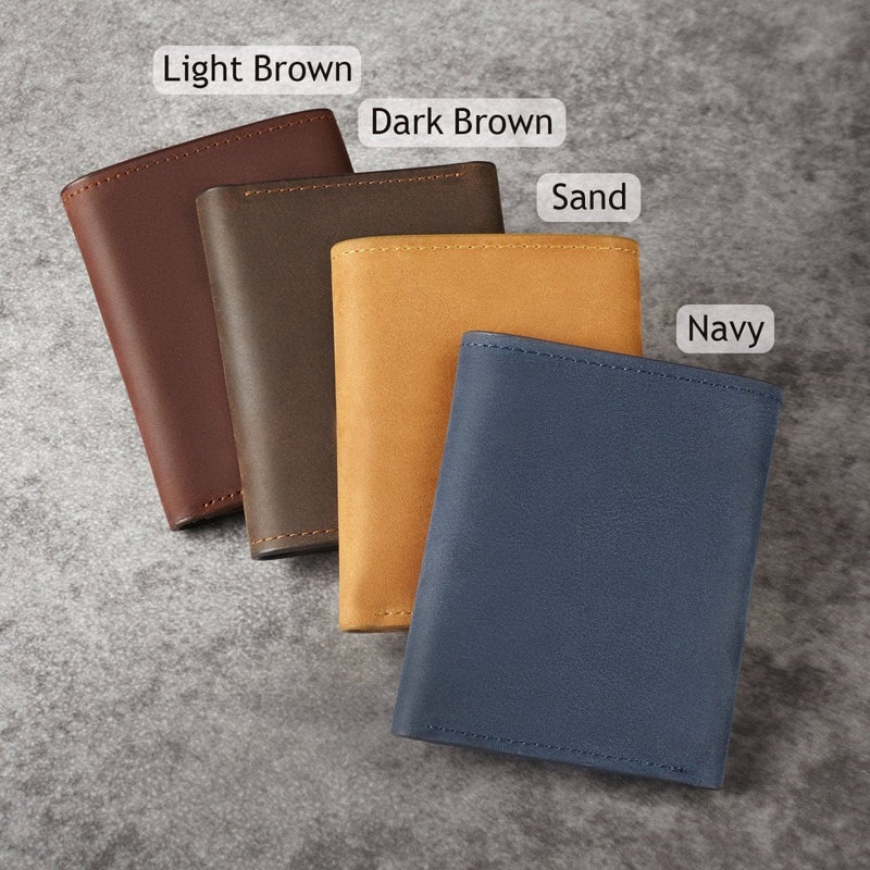 Trifold Mens Wallet, Anniversary Gift for Him, Custom Leather Wallet Wallets nordavory