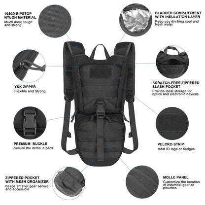 Unigear Tactical Hydration Backpack Thermal Insulation Pack - Nordavory