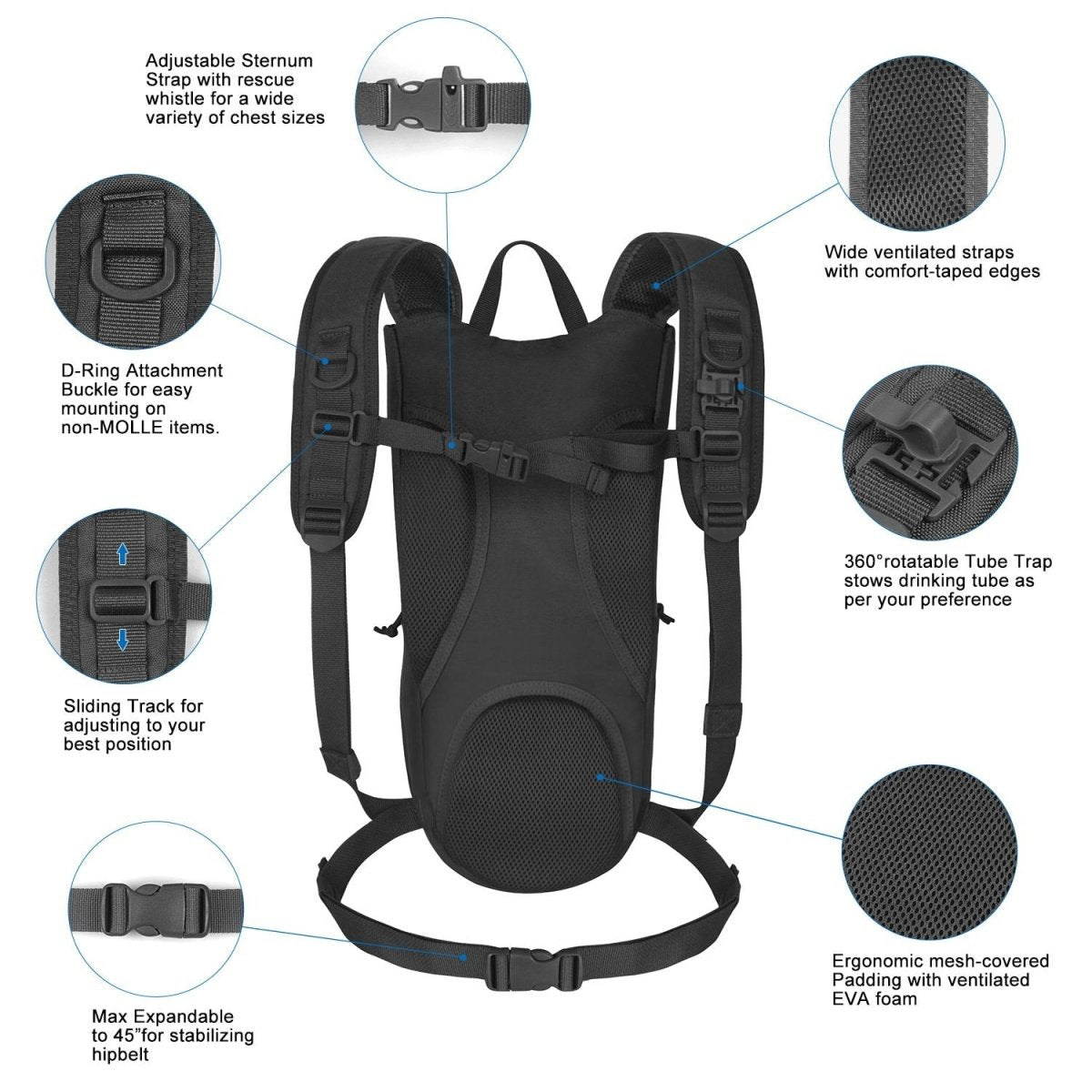 Unigear Tactical Hydration Backpack Thermal Insulation Pack - Nordavory