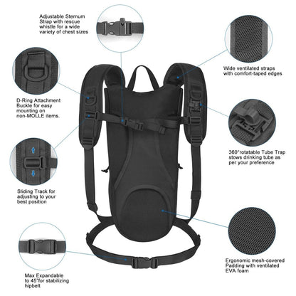 Unigear Tactical Hydration Backpack Thermal Insulation Pack - Nordavory