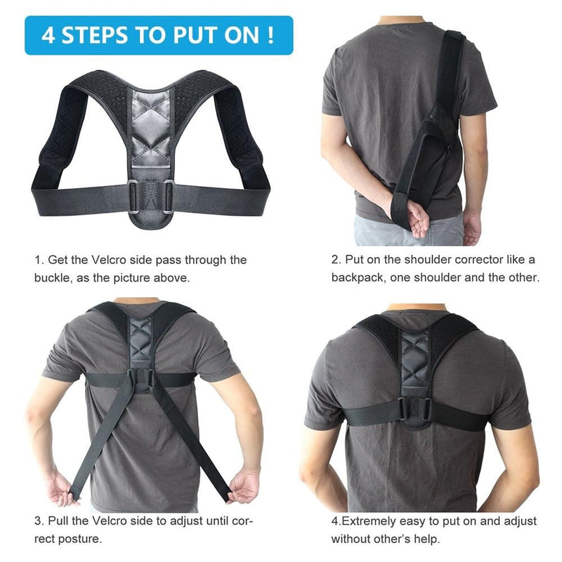 Unisex Adjustable Back Posture Corrector - Nordavory