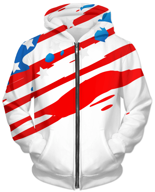 US Flag UNISEX ZIP HOODIE - Nordavory
