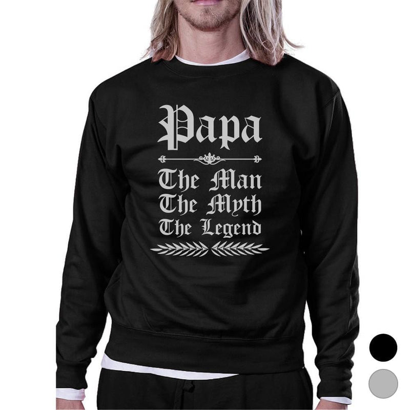 Vintage Gothic Papa Mens/Unisex Fleece Sweatshirt - Nordavory