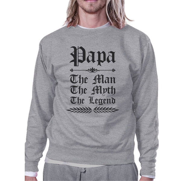 Vintage Gothic Papa Mens/Unisex Fleece Sweatshirt - Nordavory