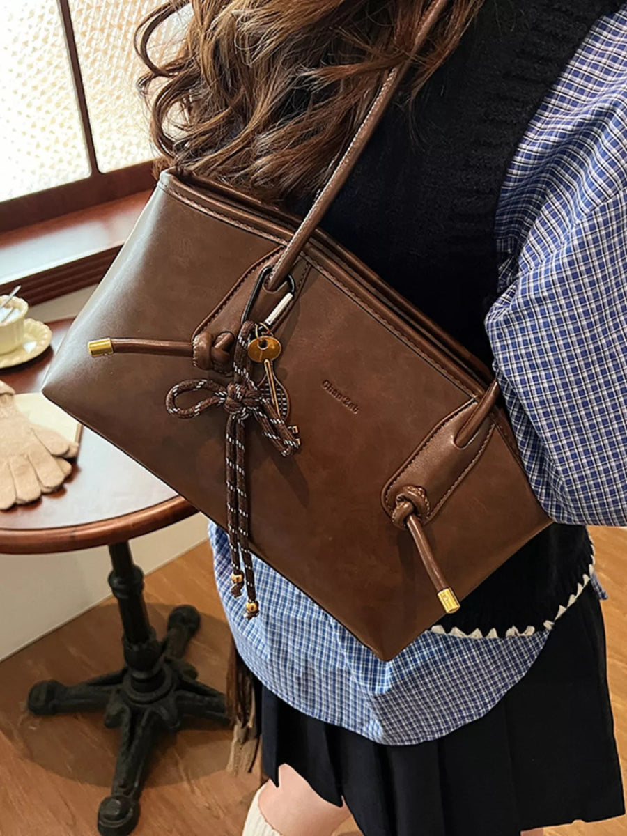 Vintage Style Leather Shoulder Bag-Nordavory