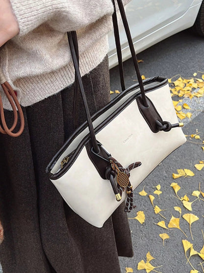 Vintage Style Leather Shoulder Bag-Nordavory