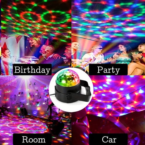 VoiceControlled RGB Disco Ball with Remote - Nordavory