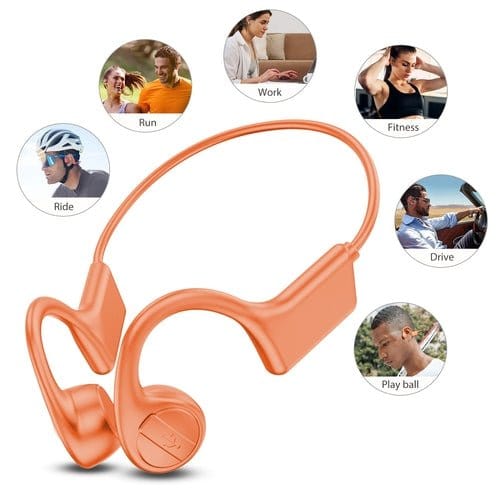Waterproof Bone Conduction Headphones Perfect for Swimming Cycling Mobile & Laptop Accessories nordavory