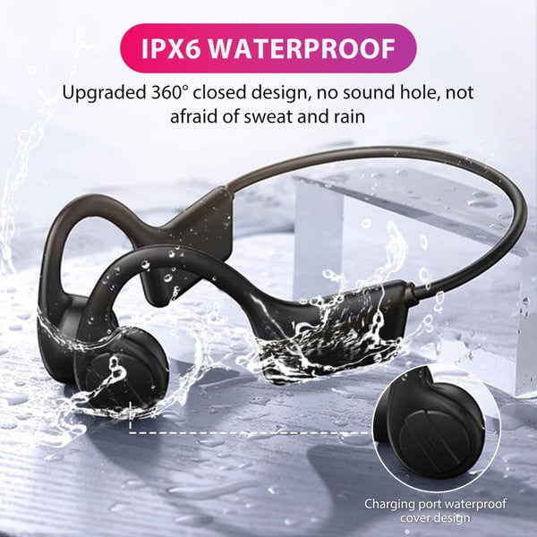 Waterproof Bone Conduction Headphones Perfect for Swimming Cycling Mobile & Laptop Accessories nordavory