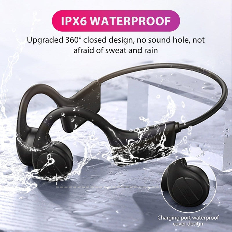 Waterproof Bone Conduction Headphones Perfect for Swimming Cycling Mobile & Laptop Accessories nordavory