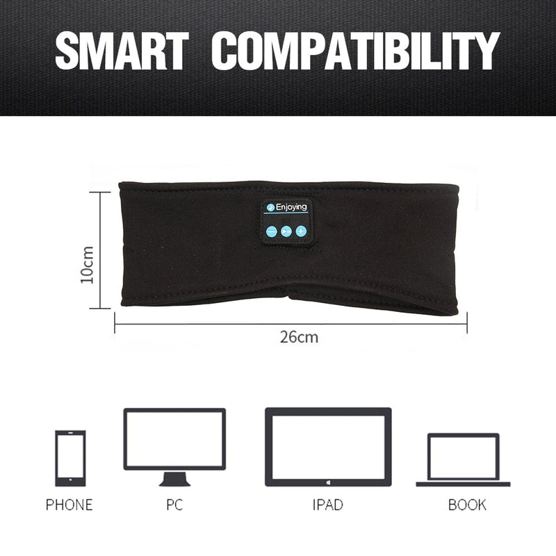 Wireless Bluetooth Sleeping Headphones Sports Headband Eye Mask Sports & Outdoors nordavory