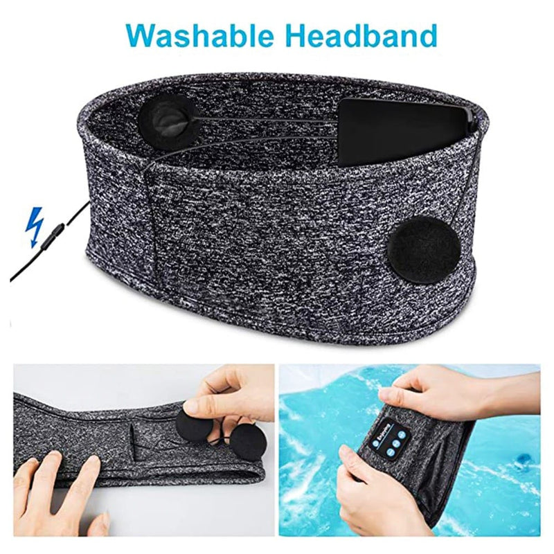 Wireless Bluetooth Sleeping Headphones Sports Headband Eye Mask Sports & Outdoors nordavory