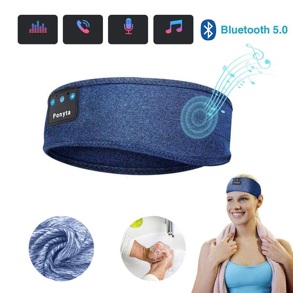 Wireless Bluetooth Sleeping Headphones Sports Headband Eye Mask Sports & Outdoors nordavory