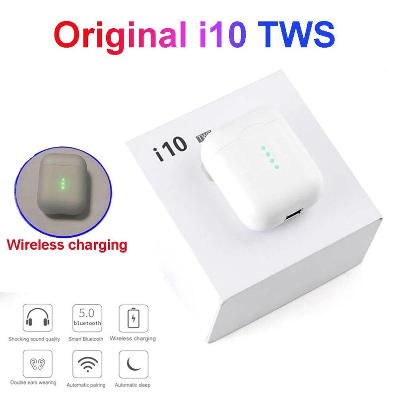 Wireless charging Bluetooth i10 TWS for Iphone12 Huawei Xiaomi Tech Accessories nordavory