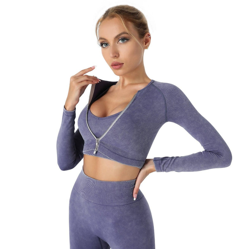 Women Workout Tracksuit Seamless 2 Piece Leggings nordavory