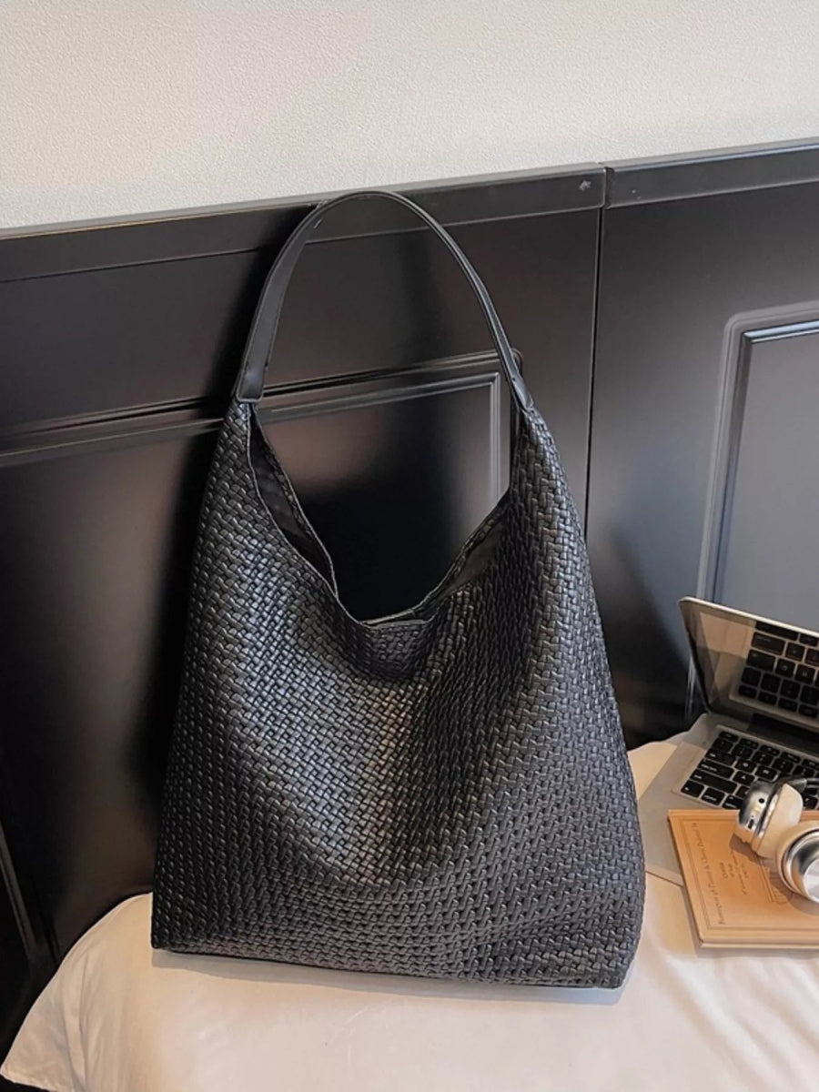 Woven Straw Texture Shoulder Bag-Nordavory