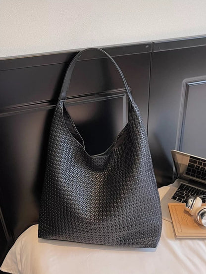 Woven Straw Texture Shoulder Bag-Nordavory
