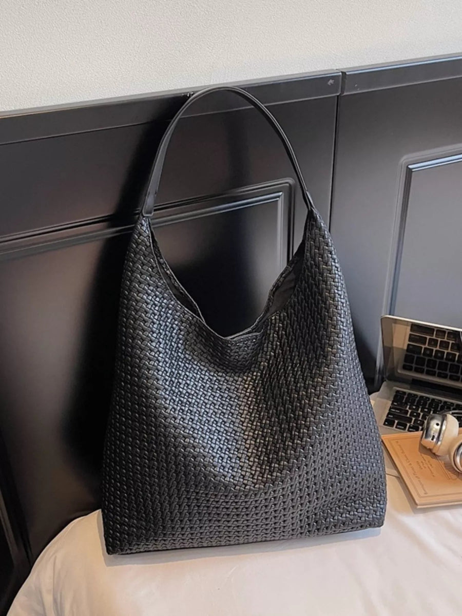 Woven Straw Texture Shoulder Bag-Nordavory