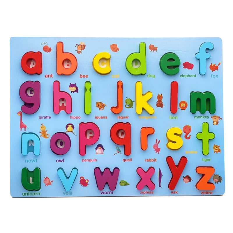 Zunammy Wooden Alphabet Puzzle Board & Number Educational Learning Toy Toys nordavory